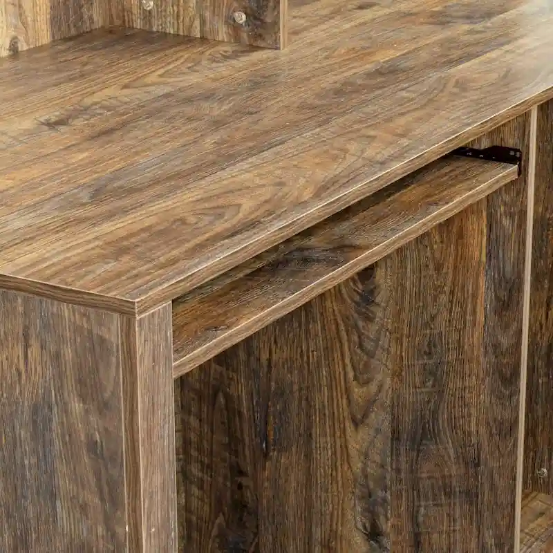 Home Office Computer Desk with Hutch