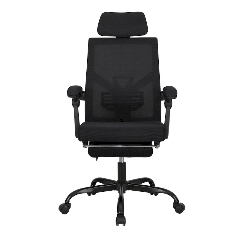 Office Chair With Foot Rest Ergonomic Swivel Mesh Task Office Chair