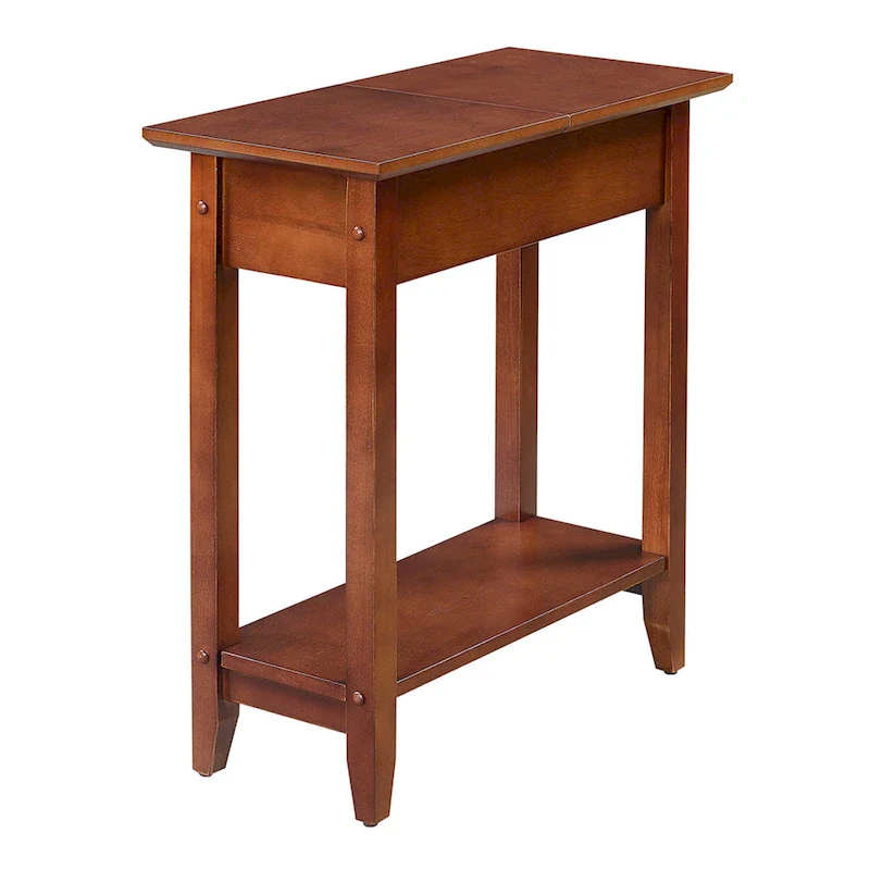 Flip Top End Table with Shelf