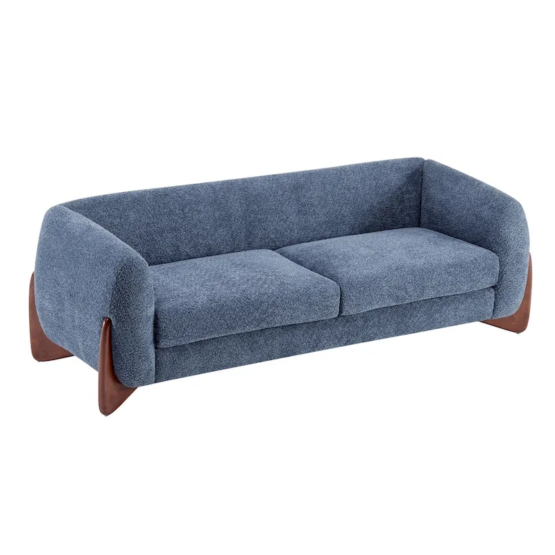 Alma Upholstered Boucle 3-Seat Sofa by Christopher Knight Home