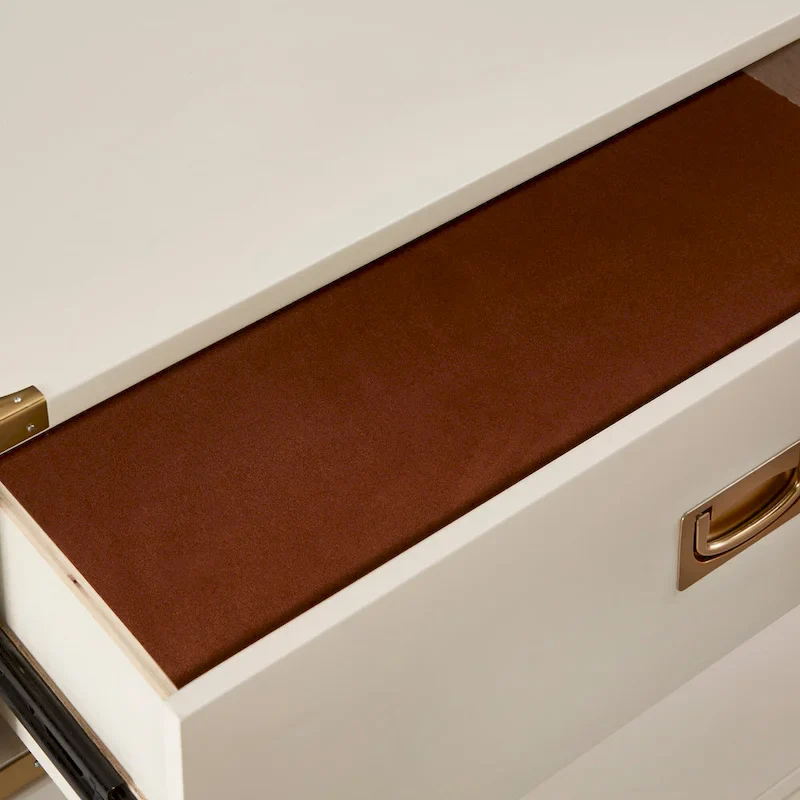 5-Drawer Gold Accent Chest