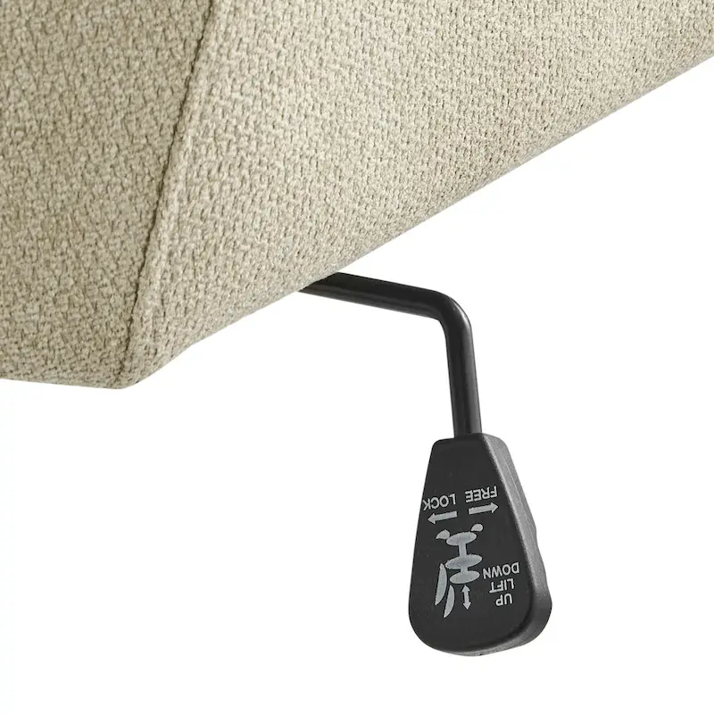 Fabric Swivel Office Arm Chair with Caster Wheels