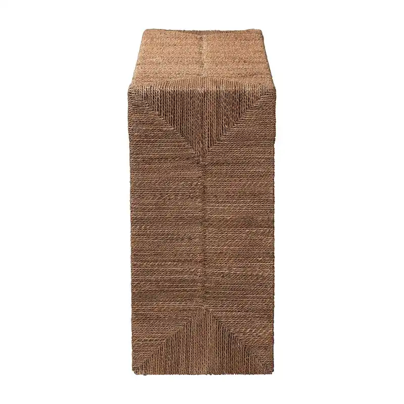 Liza Bohemian Natural Seagrass Console Table