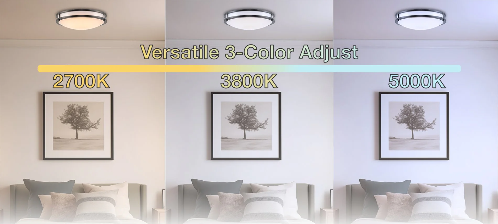 Brighton 16 Modern 2-Ring LED (24W) Flush Mount Ceiling Light