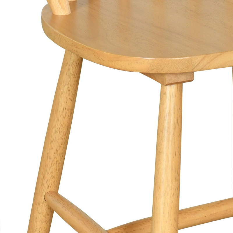 Declan Farmhouse High Back Spindle Dining Chairs (Set of 2) by Christopher Knight Home - 36H