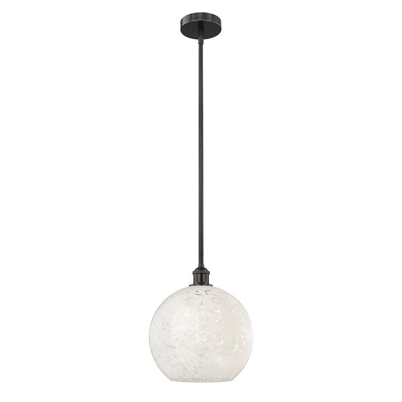 Innovations Lighting 616-1S 13 12 White Mouchette Pendant White