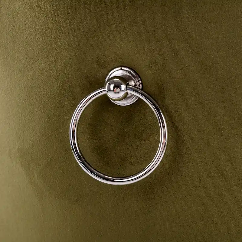 Modern Set of 2 Velvet Tufted Dining Chair with Wood Legs and Nailhead Trim