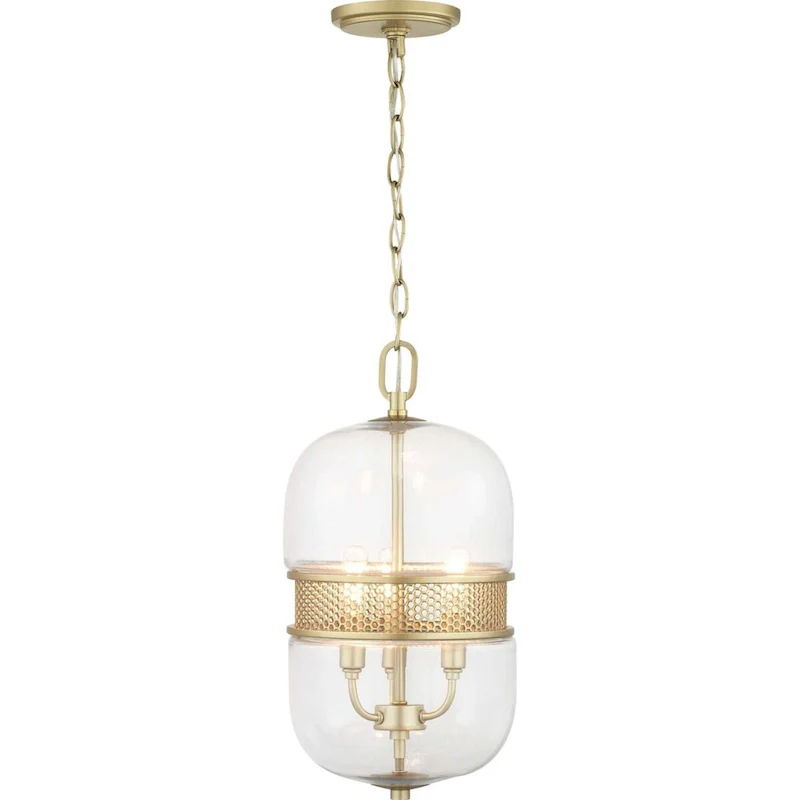 Progress Lighting Cayce 3 Light 9  Wide Taper Candle Mini Pendant