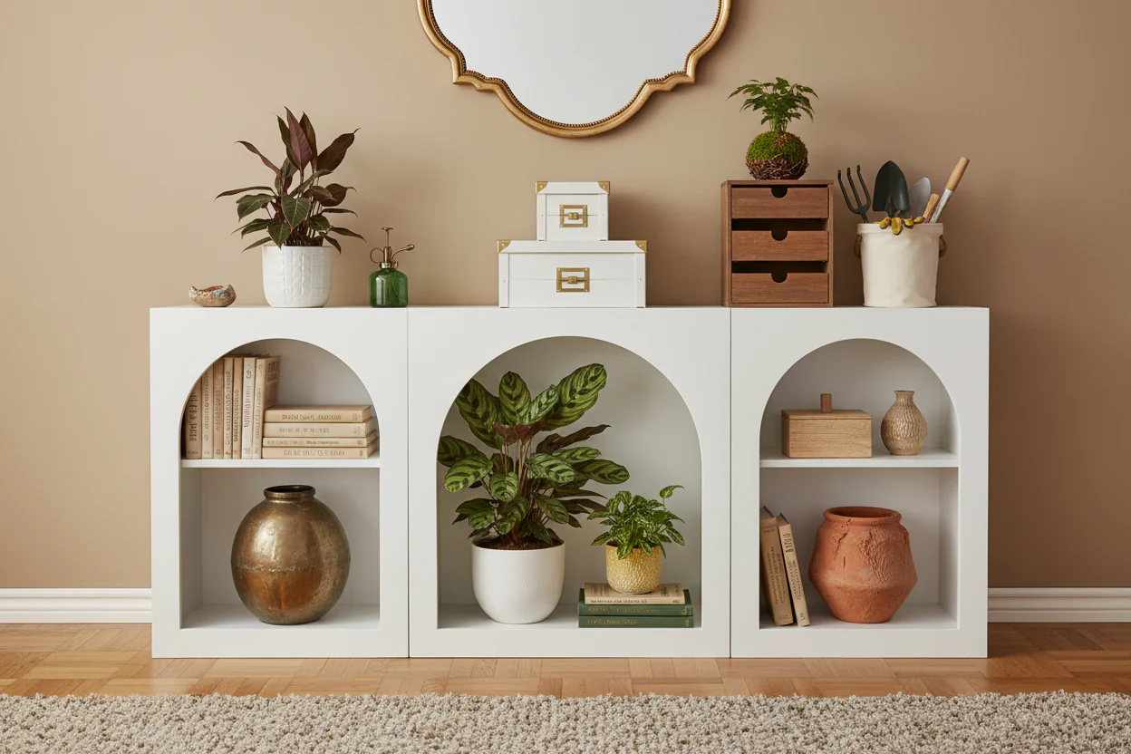 Electric Fireplace Mantel TV Stand with Storage