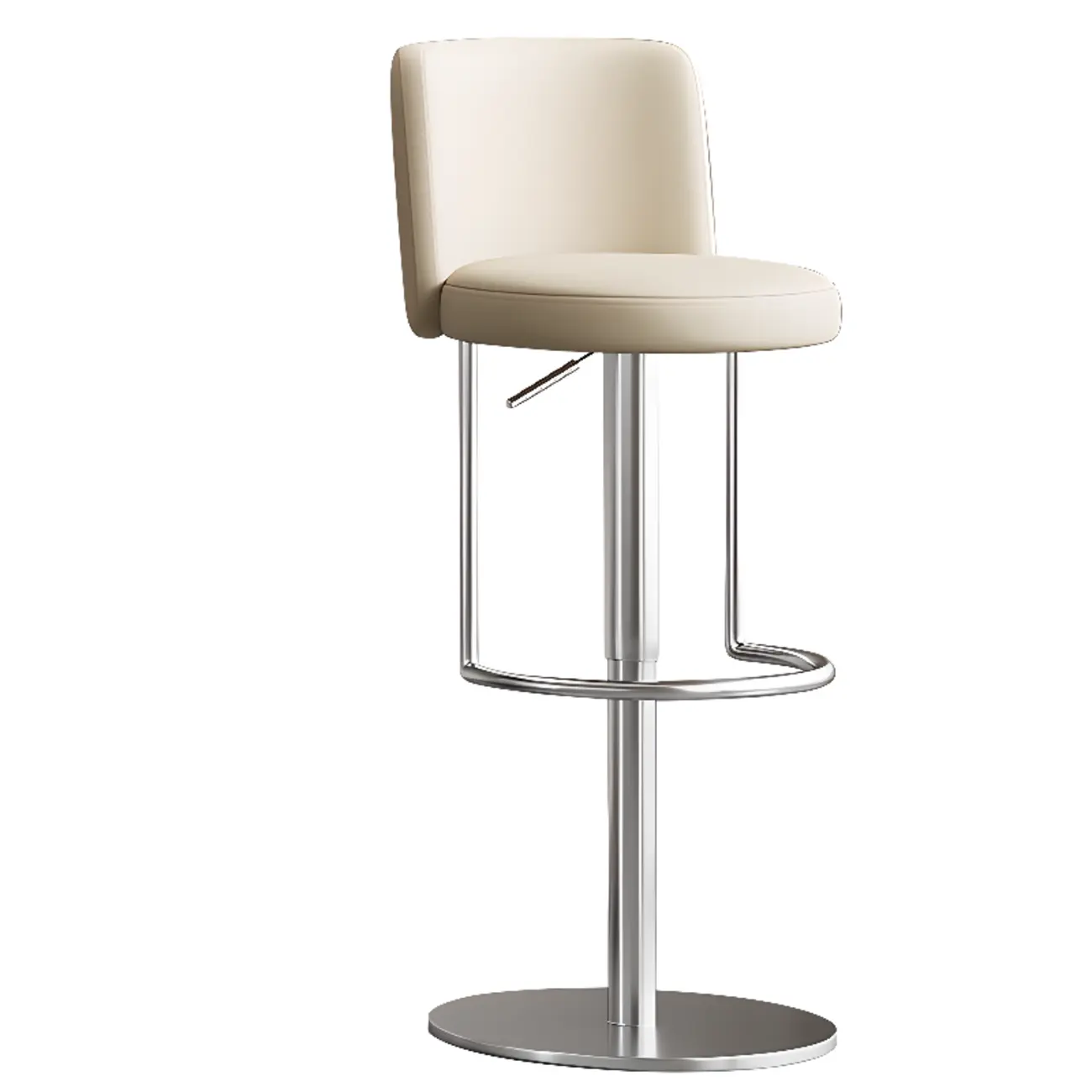 Modern Stainless Steel Swivel Bar Stool Adjustable Height