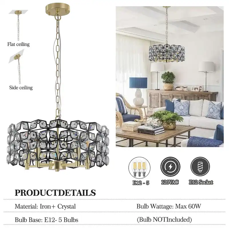 Modern crystal fashion chandelier