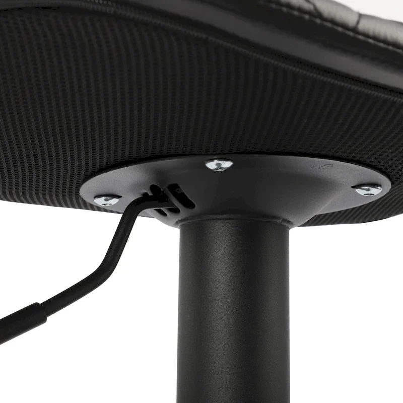 Faux Leather Adjustable Barstools Upholstered Counter Bar Pub Height Stools