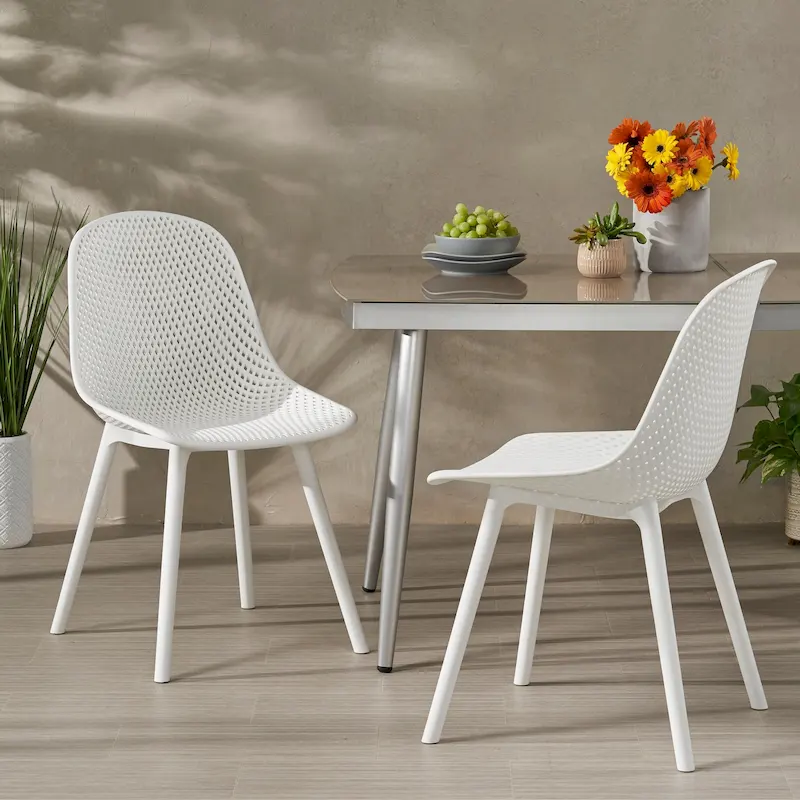 Posey Outdoor Modern Dining Chair (Set of 2) by Christopher Knight Home - 18.50 W x 22.50 L x 33.00 H
