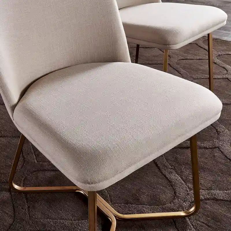 Cheyenne Gold Metal Dining Chair (Set of 2) by iNSPIRE Q Modern