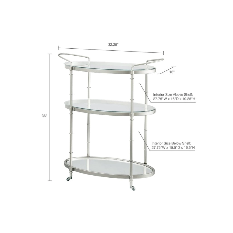 Madison Park Signature Lauren Bar Cart
