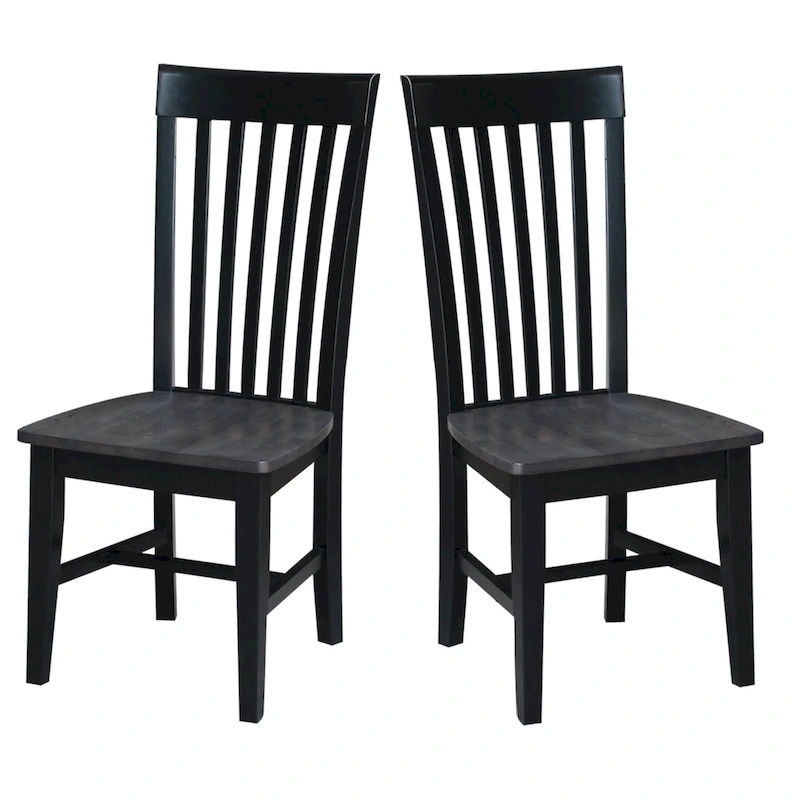 International Concepts Solid Wood Cosmo Tall Mission Chairs, Set of 2