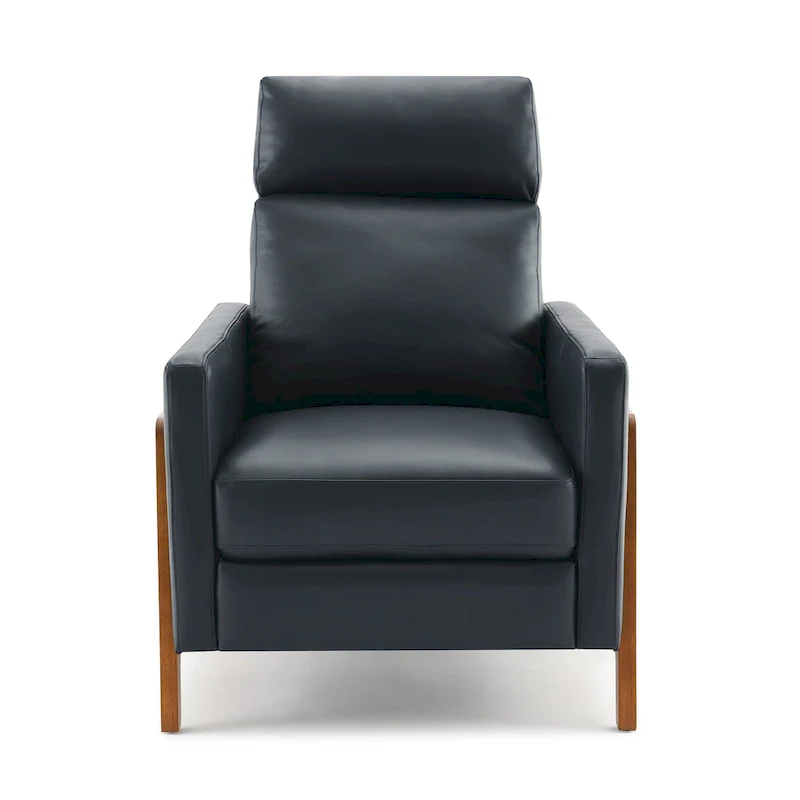 Top Grain Leather Push Back Recliner