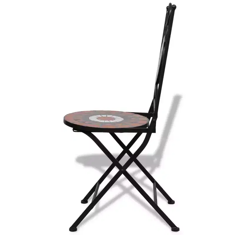 vidaXL Mosaic Bistro Set Terracotta and