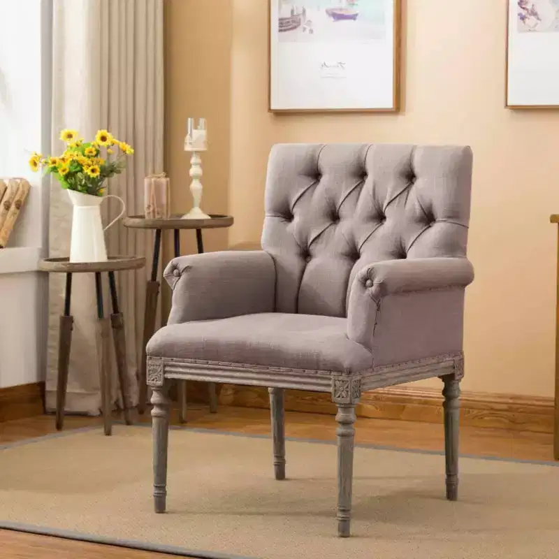 Boraam Keegan Accent Armchair Whitewashed Oak