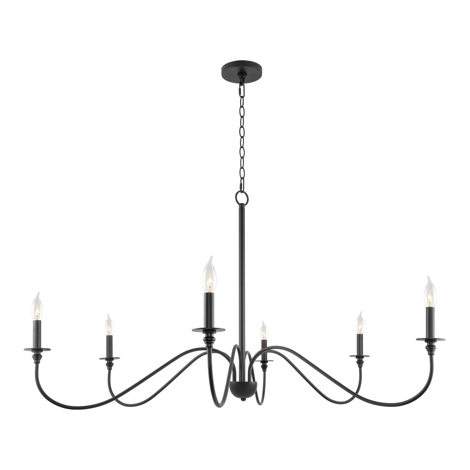 Archer 47 6-Light Large Modern Chandelier