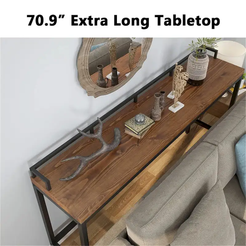 Narrow Console Table, Sofa Table Behind Couch, Hallway Entrance Table