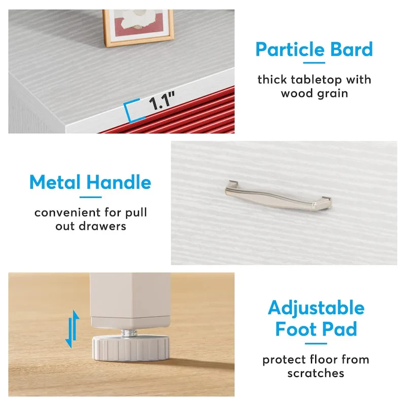 2 Drawer Lateral File Cabinet Printer Stand with Stroage