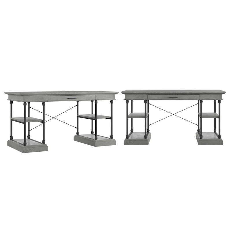 Dubrovnik Cornice 1-Drawer Storage Writing Desk