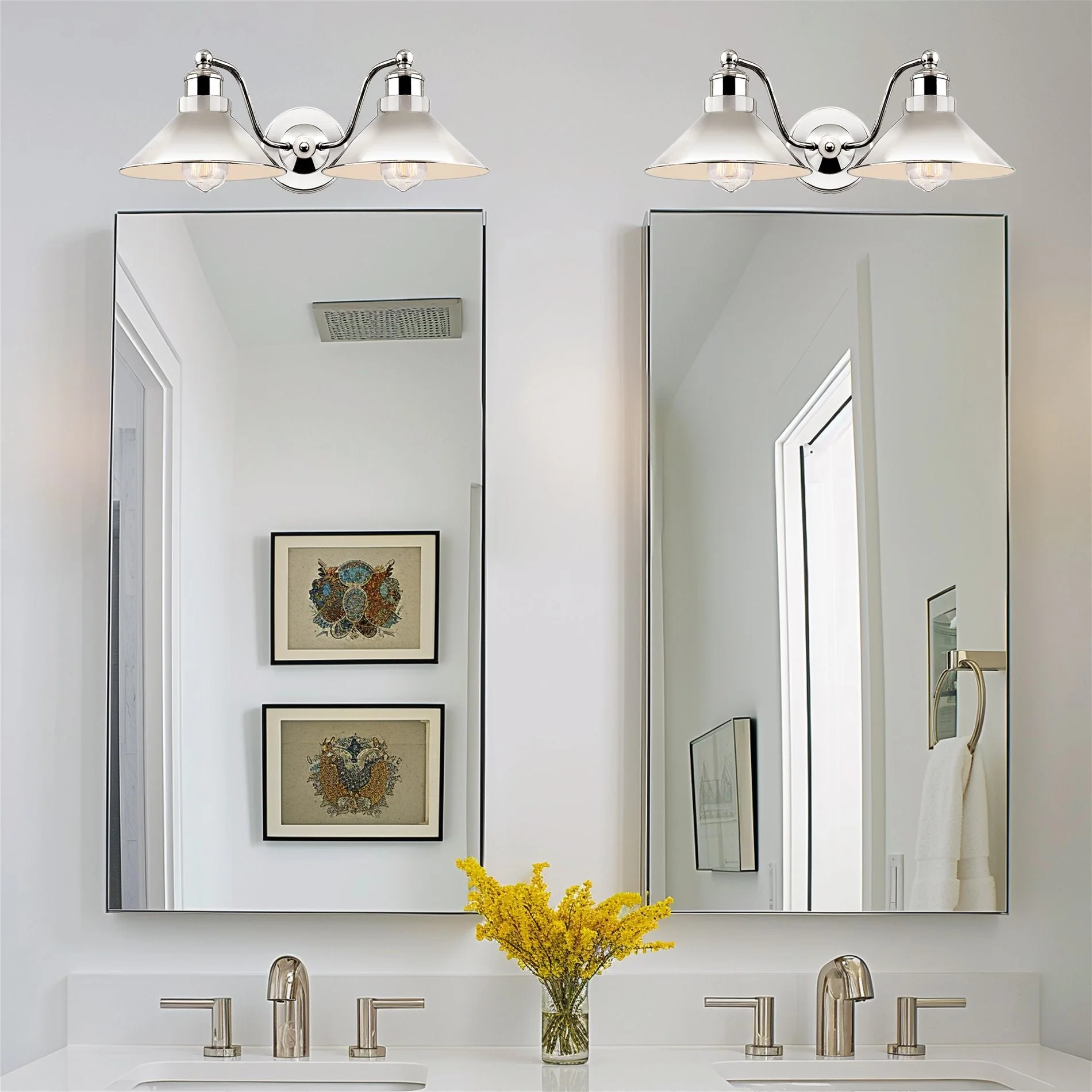 Welton 19 Modern Industrial 2-Light Wall Sconce