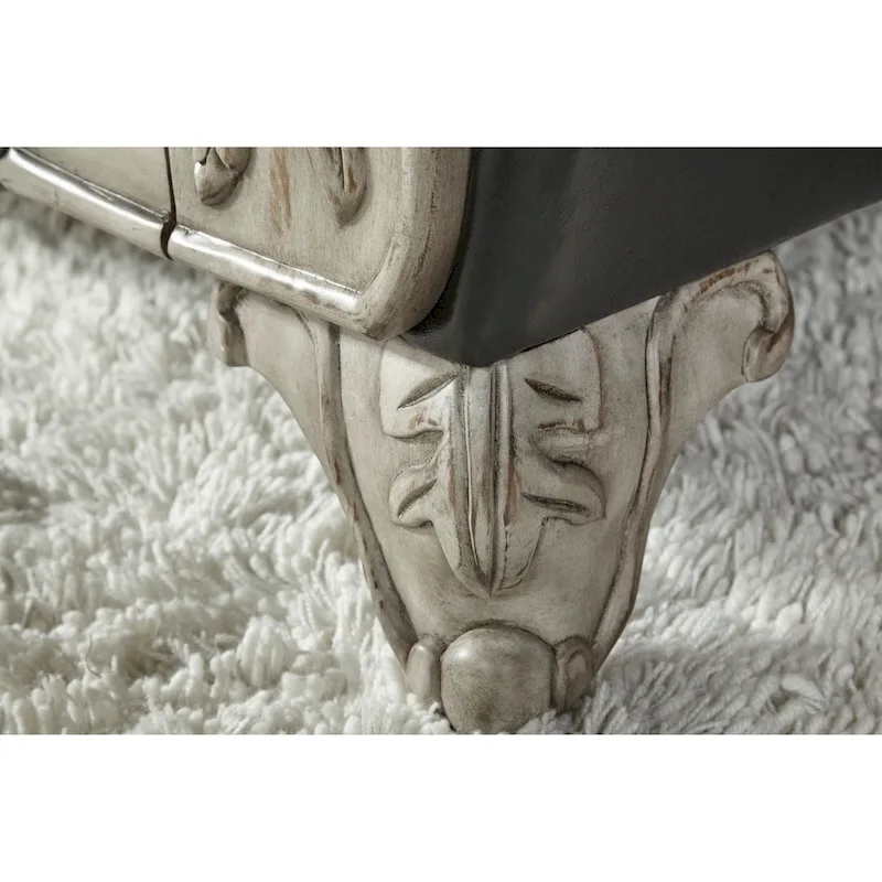 Roundhill Furniture San Marino Two-tone Fabric Wooden Sofa and Loveseat Set