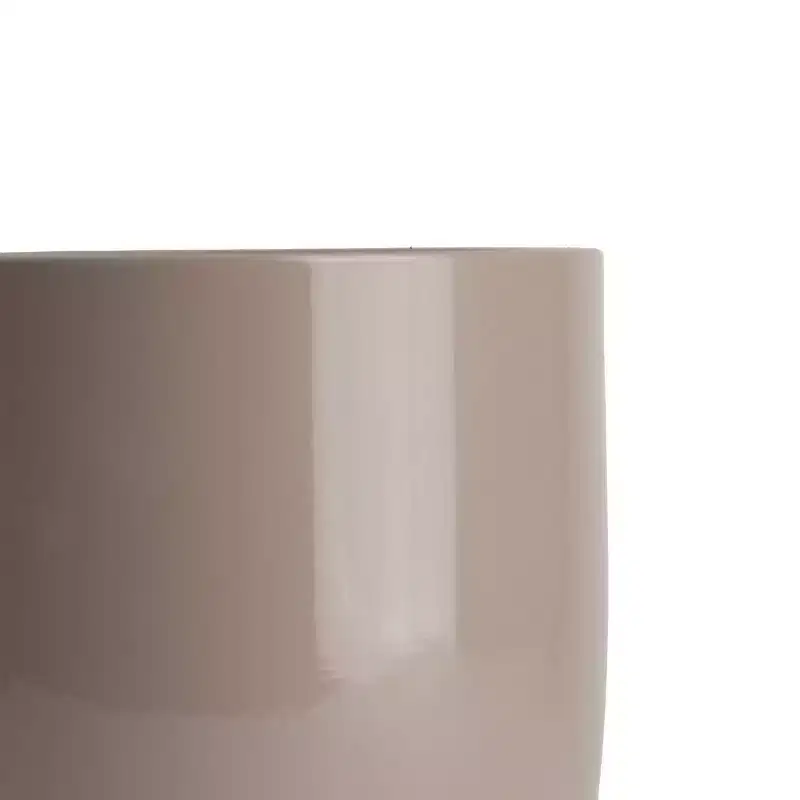 LiveTrends 6.5" Bari Ceramic Indoor Planter Pot Dark Taupe