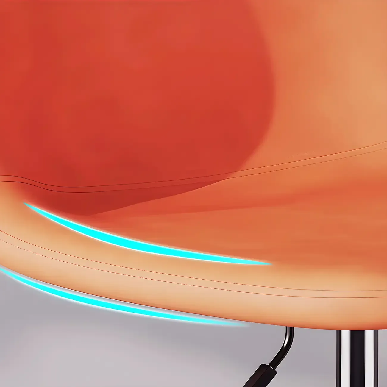 Adjustable Leather Bucket Swivel Bar Stools