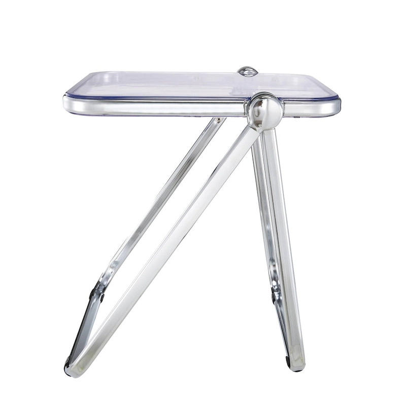 LeisureMod Lawrence Rectangular Folding Table with Aluminum Frame - 16.73