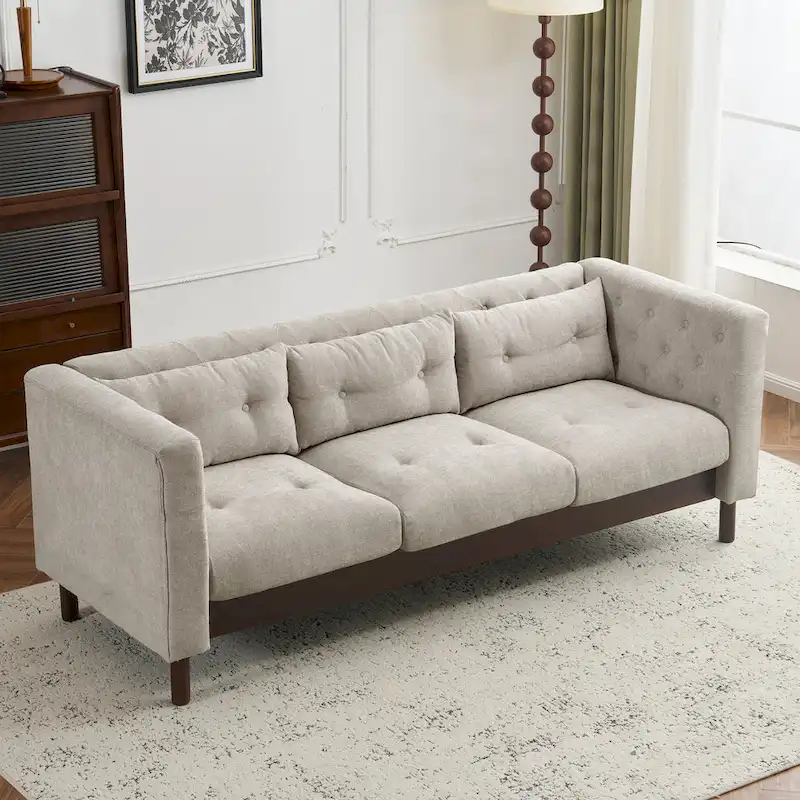 Modern Upholstered Tufted Sofa Couch