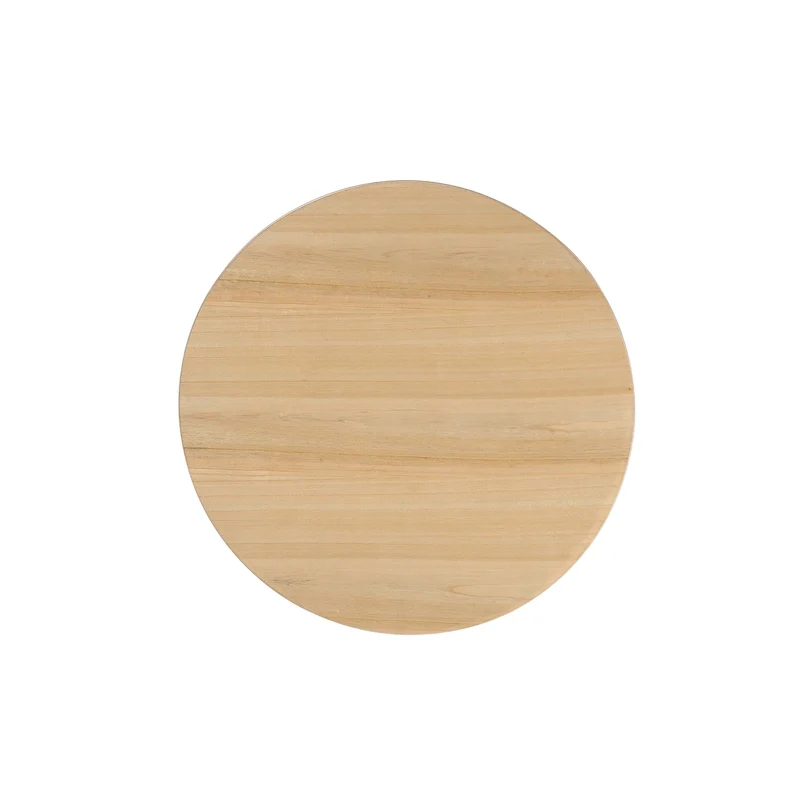 Faux Wood Finish Side Table — 20
