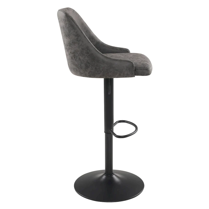 Sylmar Height Adjustable Stool in Faux Leather