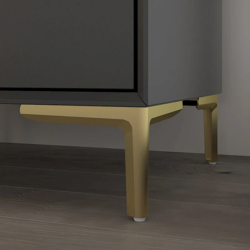 3-Drawer Bedside Nightstand with Open Cubby