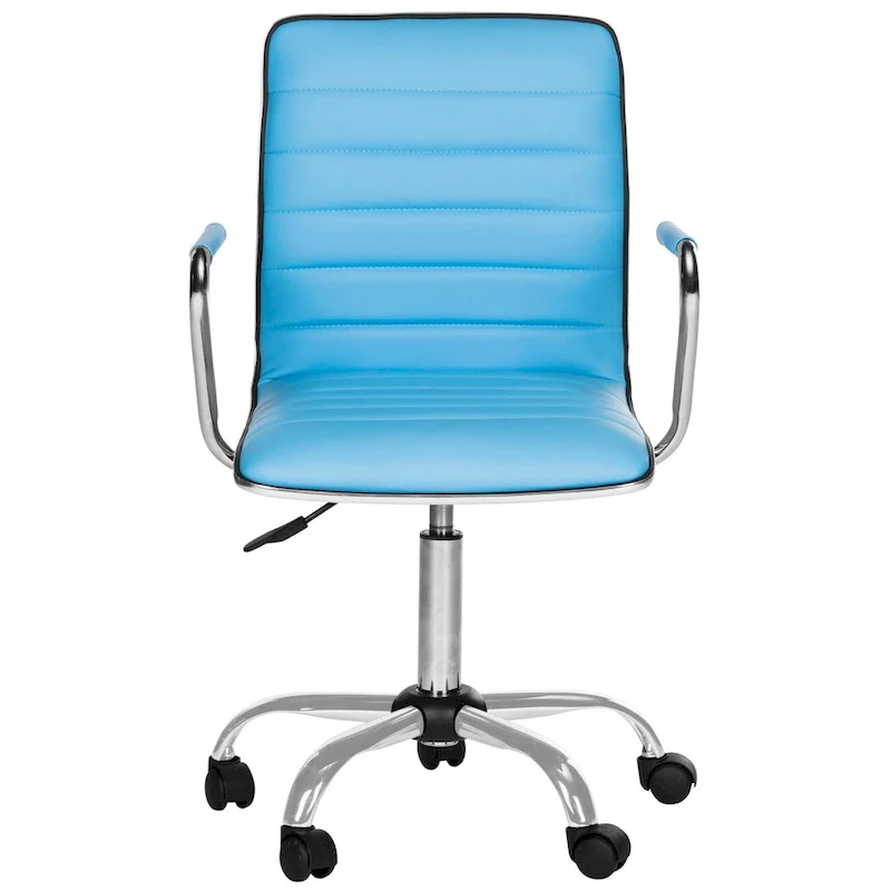SAFAVIEH Kendra White Adjustable Height Office Desk Chair - 22.4  x 19.9  x 35.9  - 22.4  x 19.9  x 35.9  - 22Wx23Dx40H