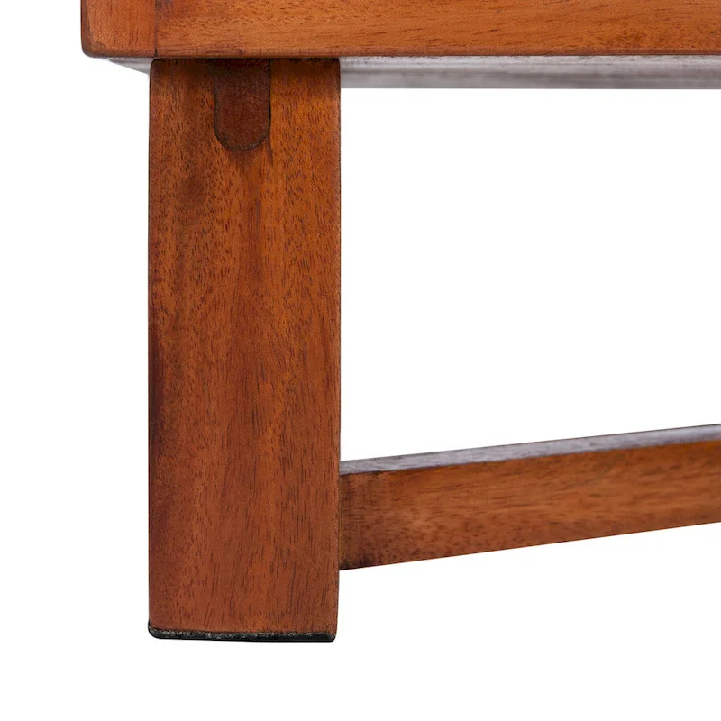 Natural / Black / White Rattan 2-Drawer Nightstand