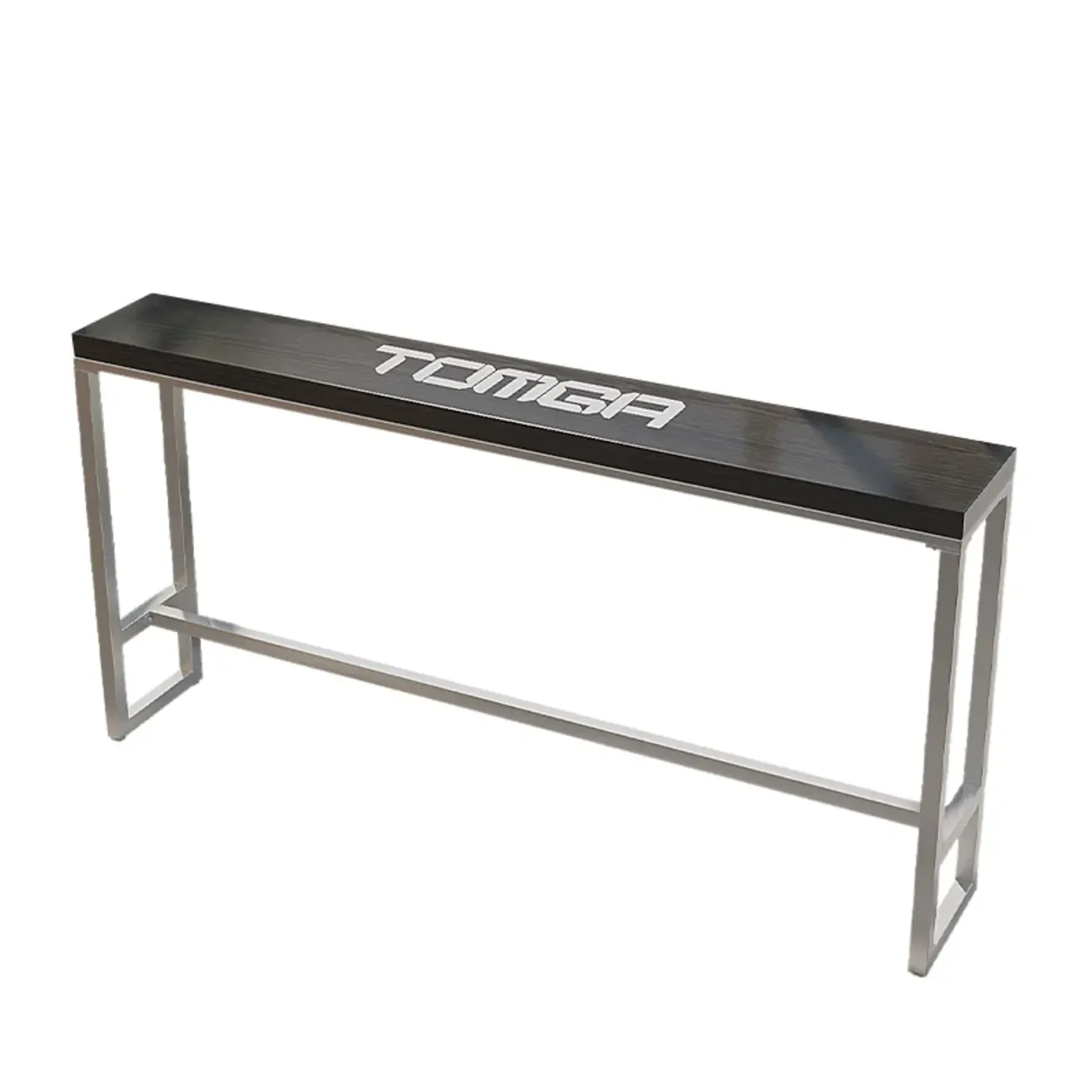 Steampunk Midnight Black Bar Table Set with Backless Stools