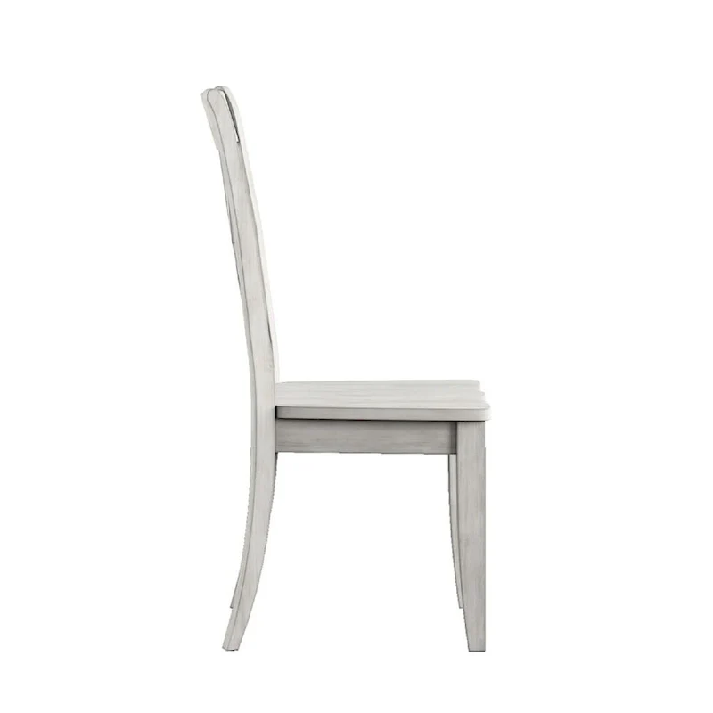 Sabera Shabby Chic Round X-Base Dining Set - Double X Back by iNSPIRE Q Classic