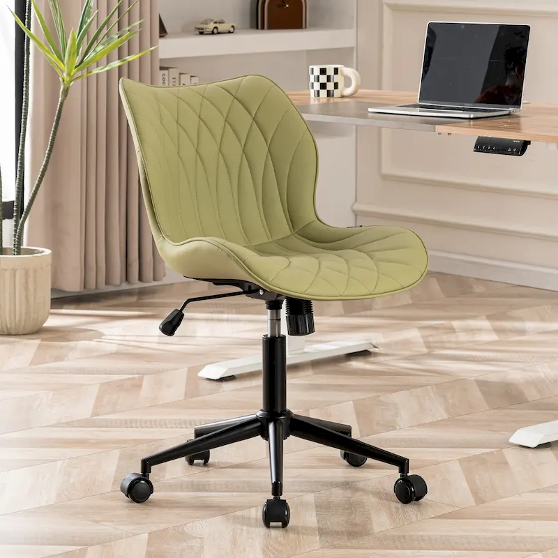 Swivel Armless Desk Chair Office Chairs Makeup Vanity Chair
