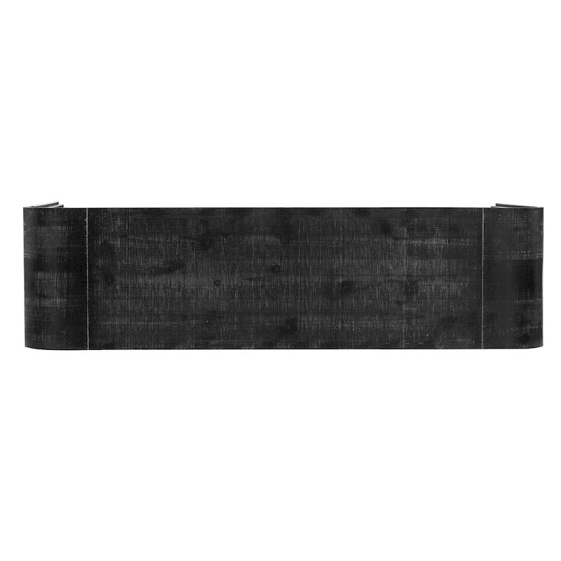 Irresistible Retro Silhouette Console Table: Open Style, Two Top Drawers