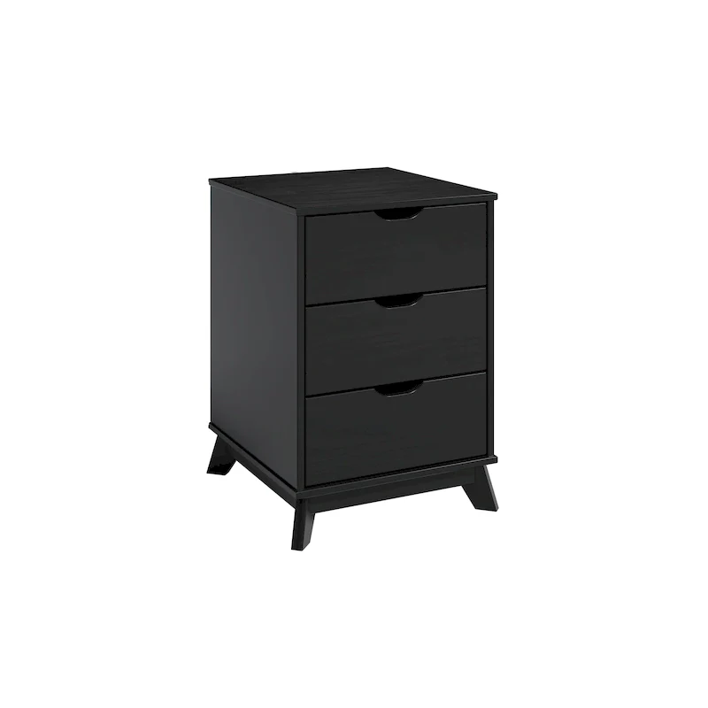 Purcell Wood 3 Drawer Nightstand