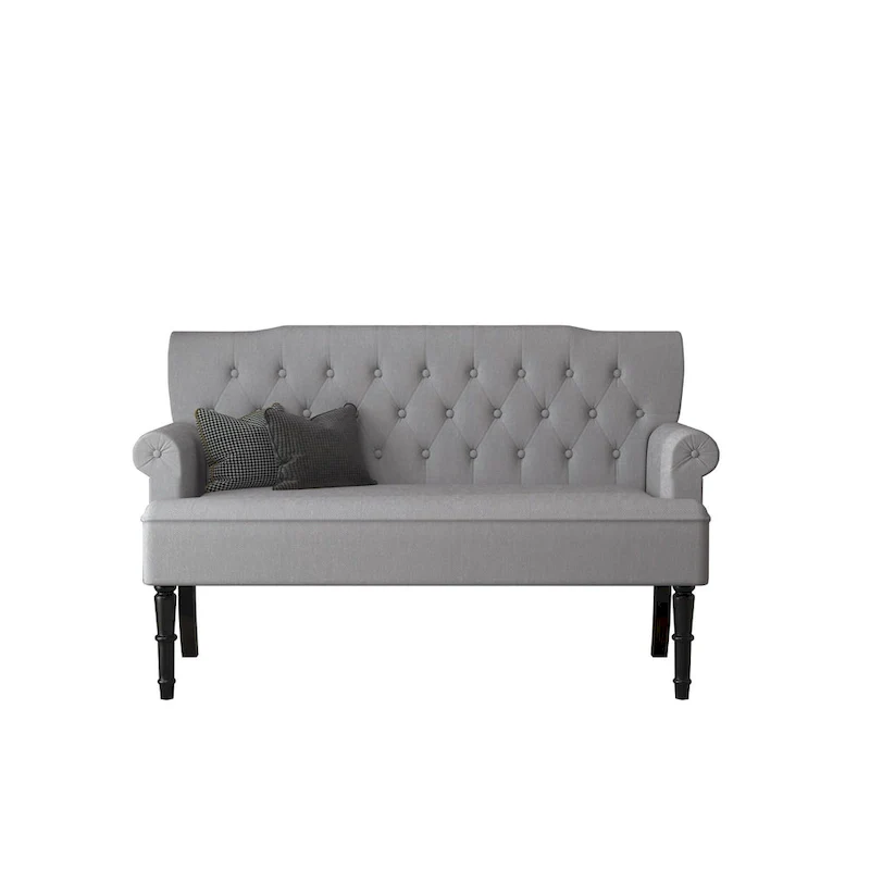 Rolled Arm Settee