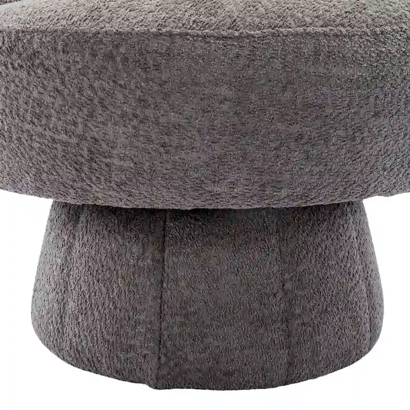 360 Degree Swivel Cuddle Barrel Accent Chairs with Wide Upholstered