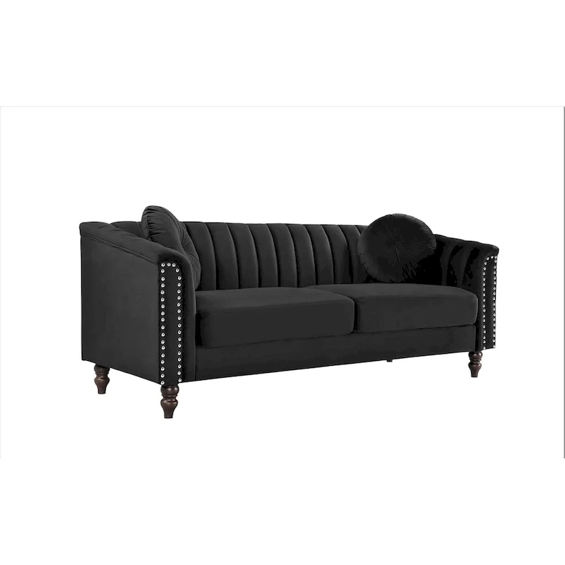 Hills Tufted Back Nailhead 75.2 Sofa