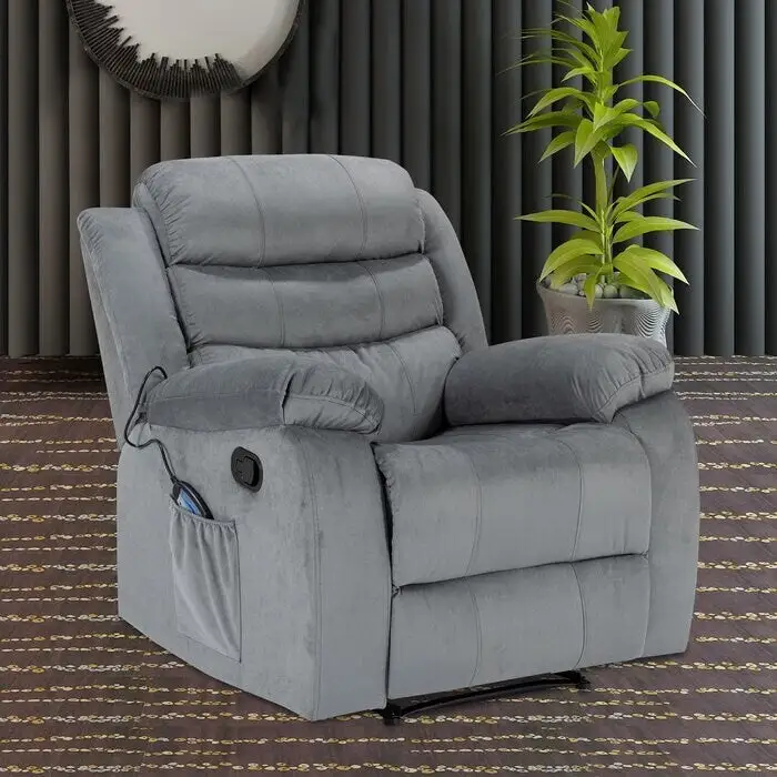 Soft Recliner Chair with Massage and Heat Function