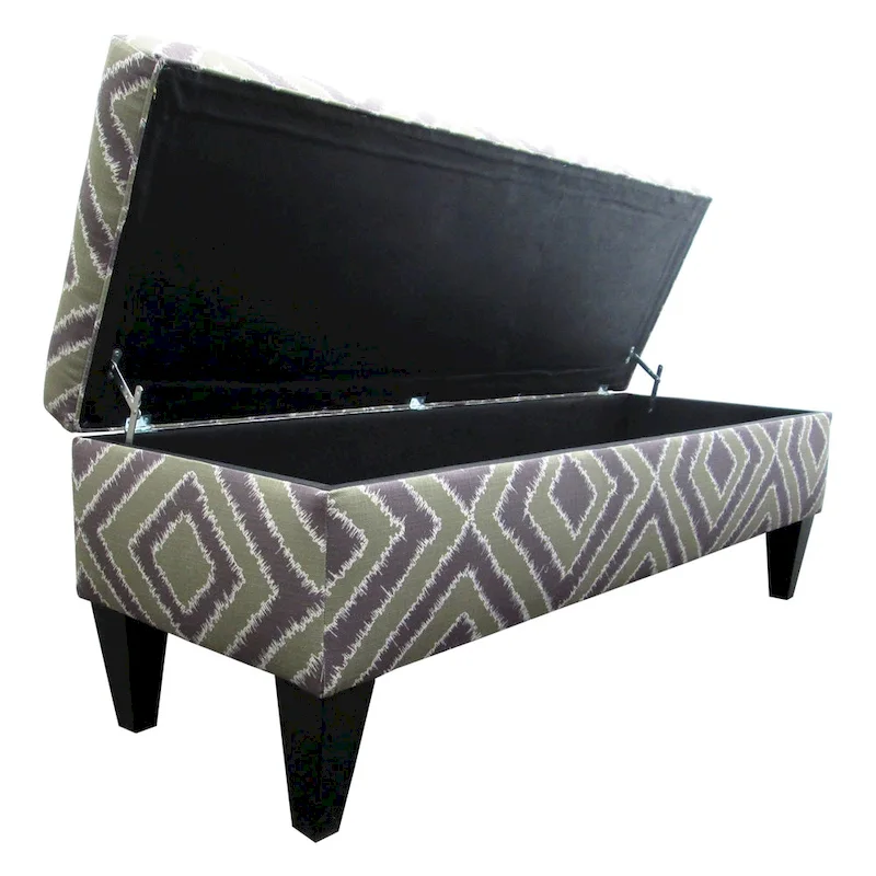 Brooke Nouvea Designer 10-button Tufted Storage Bench
