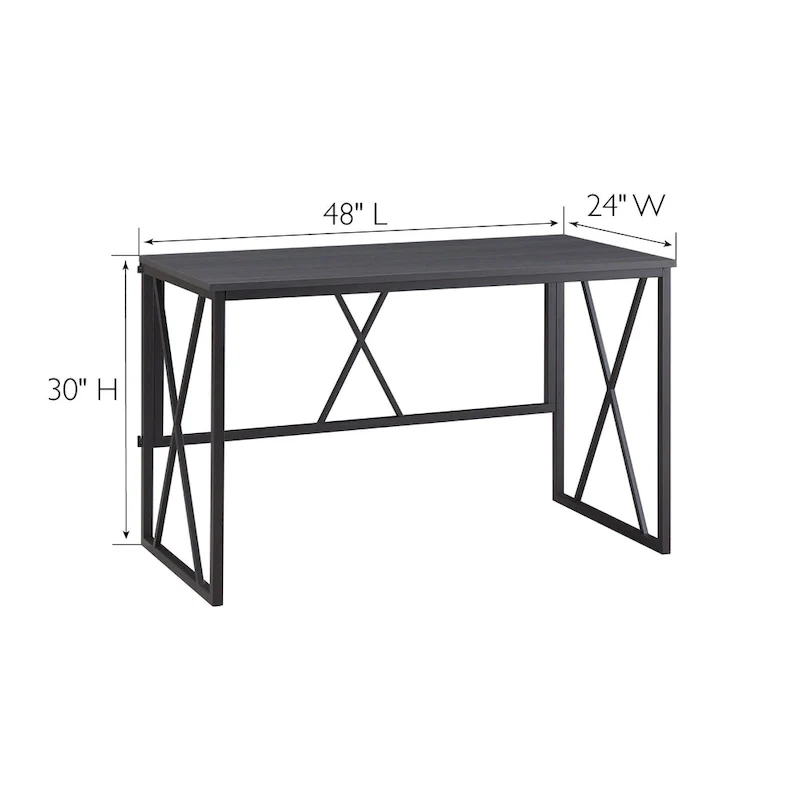 Collapsible Slatted Mission Writing Computer Desk
