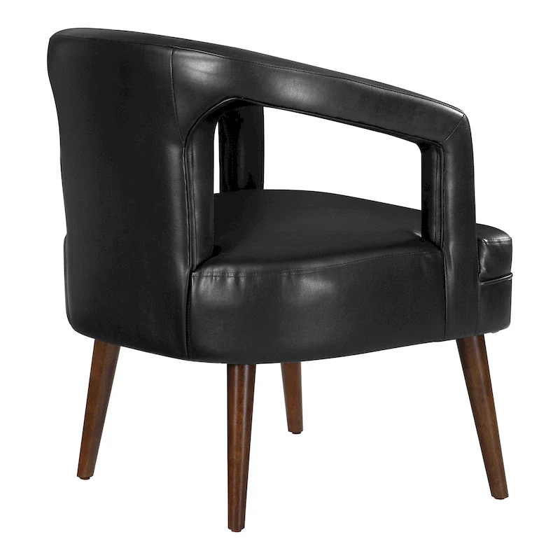 Mason Accent Reception Chair in Faux Leather